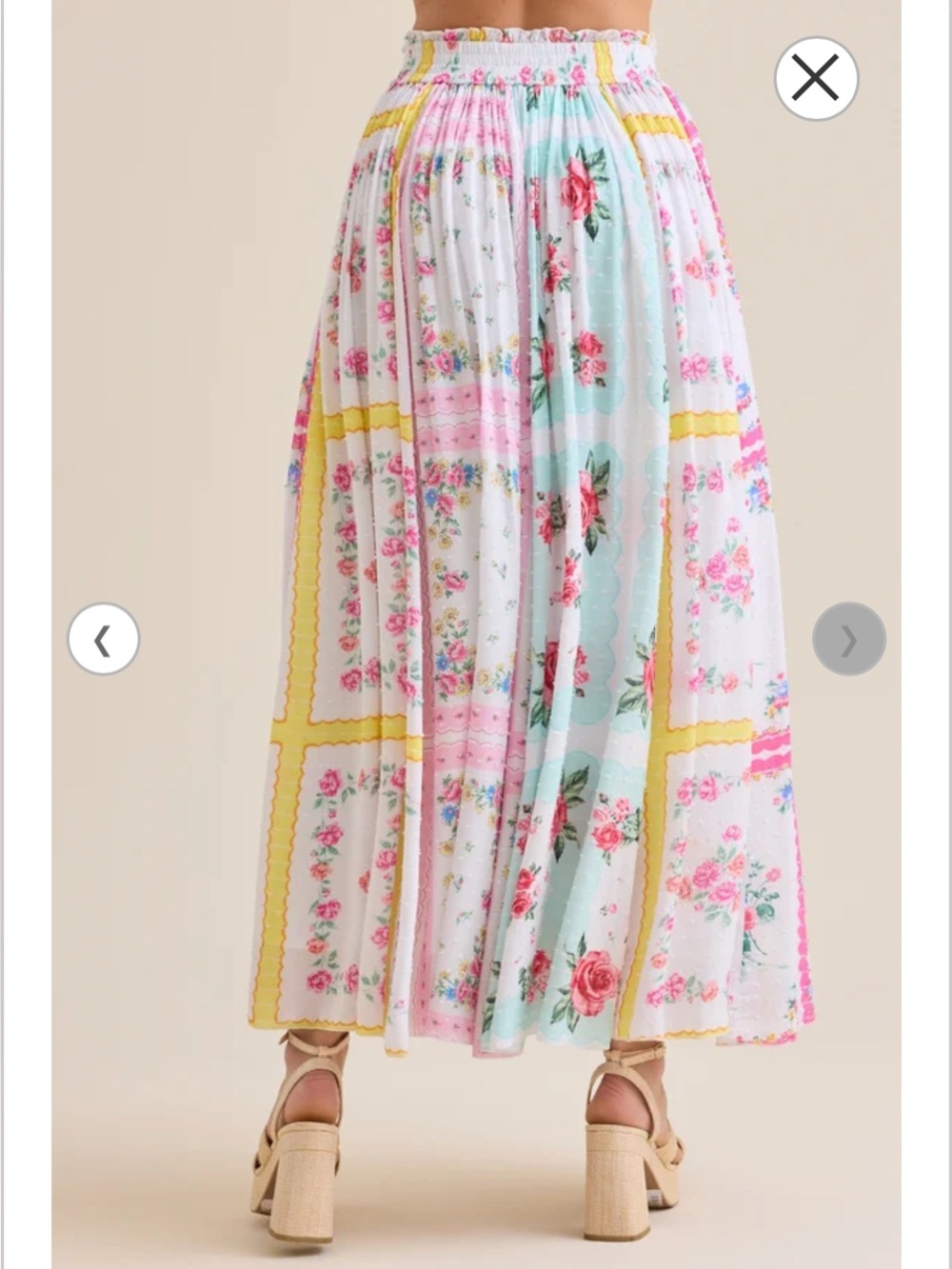 Altar’d State Gretta Floral Maxi Skirt NWT XS Boho Romantic - Picture 6 of 11